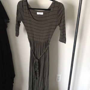 3/4 sleeve maxi dress